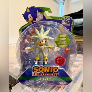 Jakks Pacific Sonic 35th Anniversary SILVER Action Figure NEW & SEALED!
